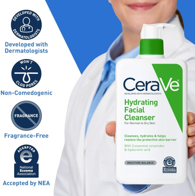 CeraVe Hydrating Facial Cleanser – 236ml